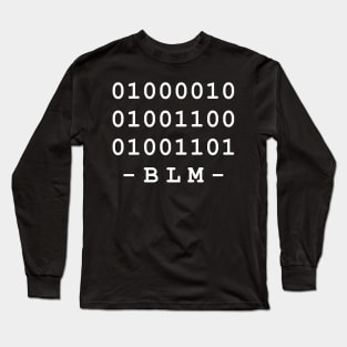 Black Lives Matter Binary Long Sleeve T-Shirt